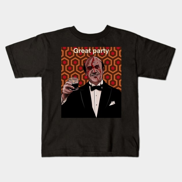 Great Party The Shining Stephen King Kids T-Shirt by ThatJokerGuy